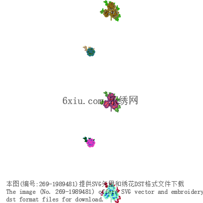 svg矢量绣花图下载