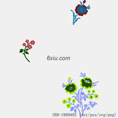 svg矢量绣花图下载