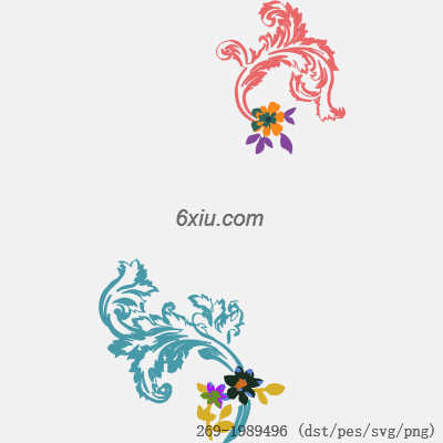 svg矢量绣花图下载