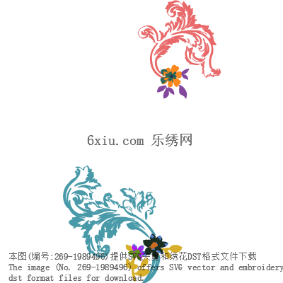 svg矢量绣花图下载