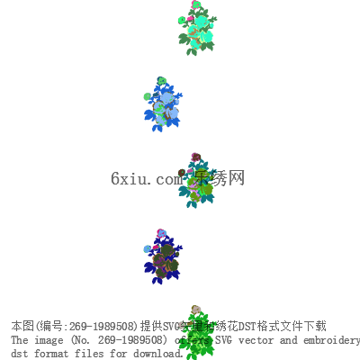 svg矢量绣花图下载