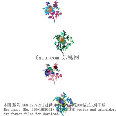 svg矢量绣花图下载