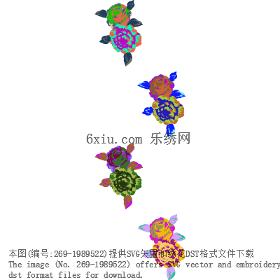 svg矢量绣花图下载