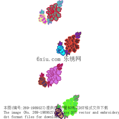 svg矢量绣花图下载