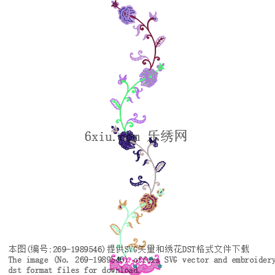 svg矢量绣花图下载