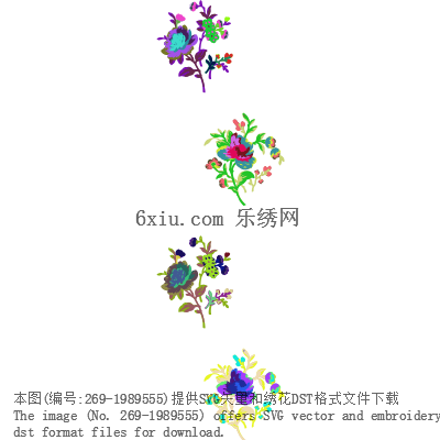svg矢量绣花图下载