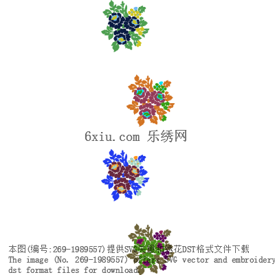 svg矢量绣花图下载