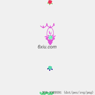 svg矢量绣花图下载