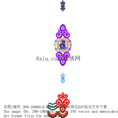 svg矢量绣花图下载