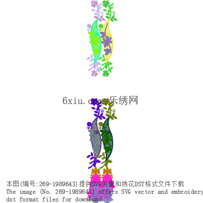 svg矢量绣花图下载