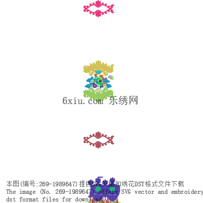 svg矢量绣花图下载