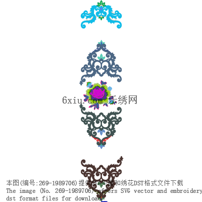 svg矢量绣花图下载