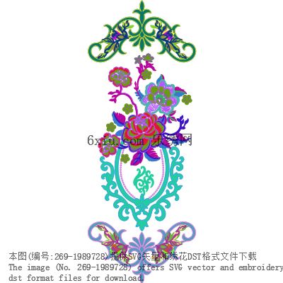 svg矢量绣花图下载