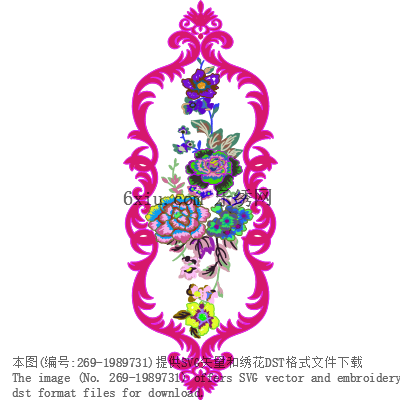 svg矢量绣花图下载