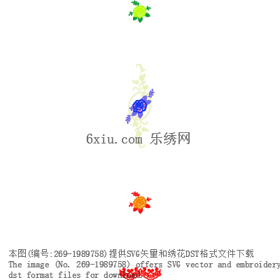 svg矢量绣花图下载