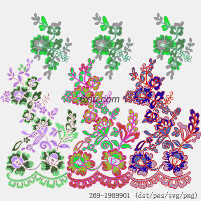 svg矢量绣花图下载