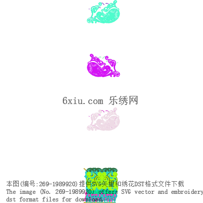 svg矢量绣花图下载