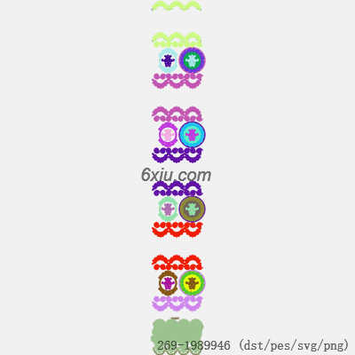 svg矢量绣花图下载