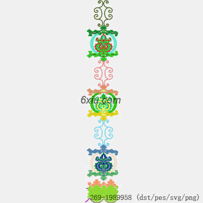 svg矢量绣花图下载
