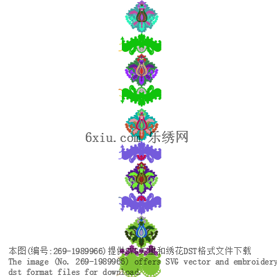 svg矢量绣花图下载