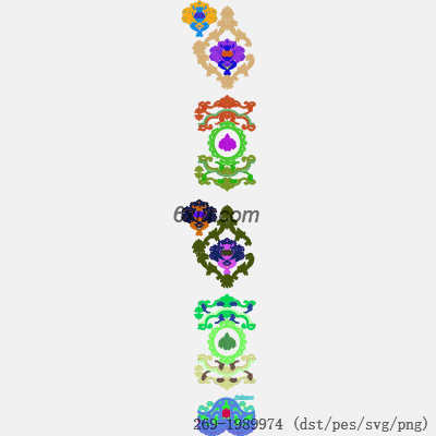 svg矢量绣花图下载