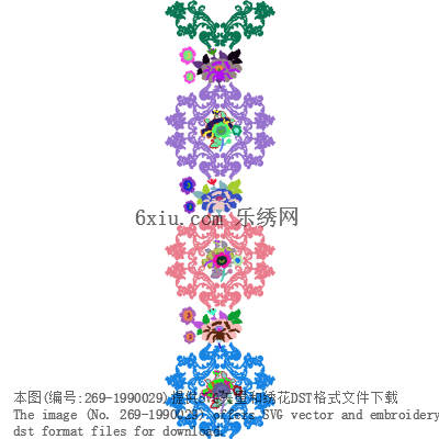 svg矢量绣花图下载