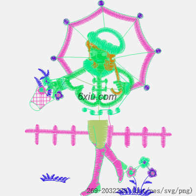 svg矢量绣花图下载