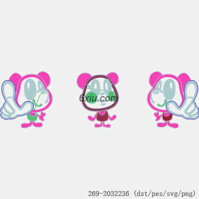 svg矢量绣花图下载