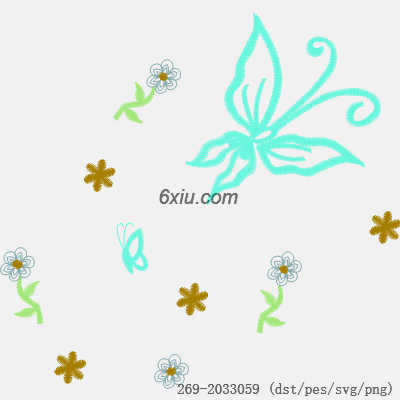 svg矢量绣花图下载
