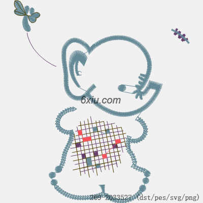 svg矢量绣花图下载