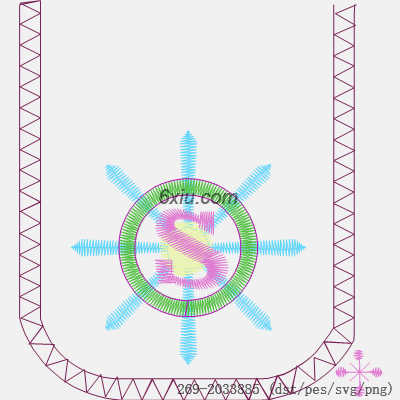 svg矢量绣花图下载