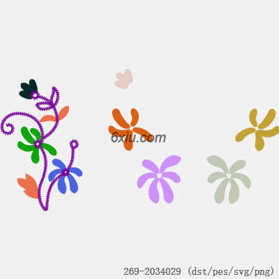 svg矢量绣花图下载