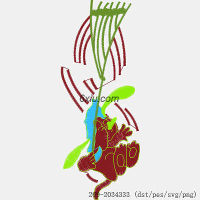 svg矢量绣花图下载