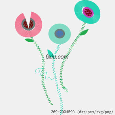 svg矢量绣花图下载