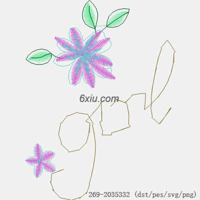 svg矢量绣花图下载