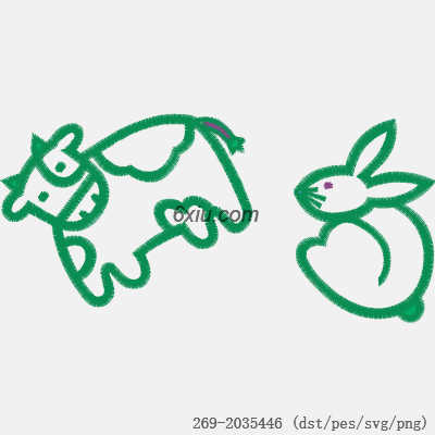 svg矢量绣花图下载
