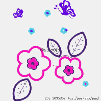 svg矢量绣花图下载