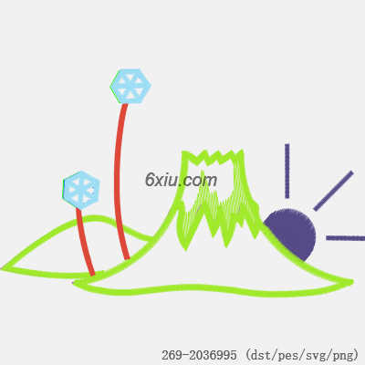svg矢量绣花图下载