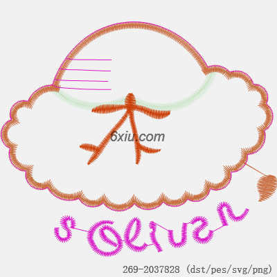 svg矢量绣花图下载