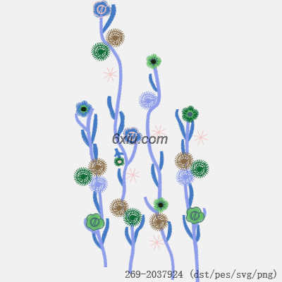 svg矢量绣花图下载