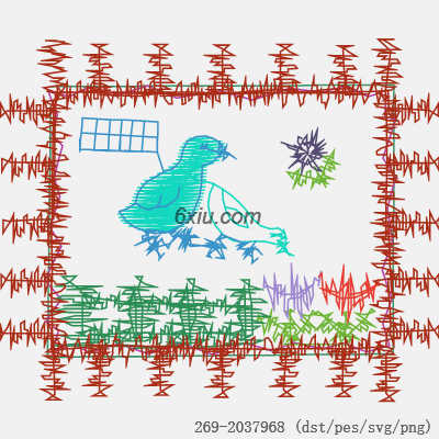 svg矢量绣花图下载