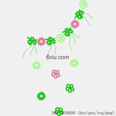 svg矢量绣花图下载