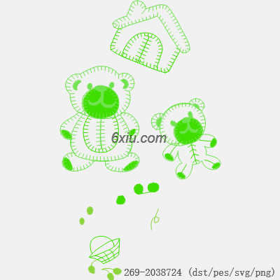 svg矢量绣花图下载