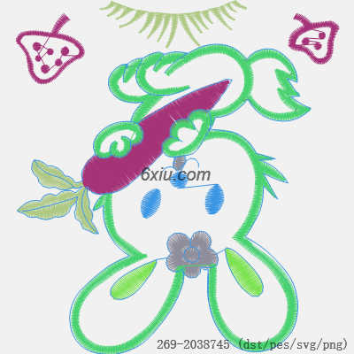 svg矢量绣花图下载