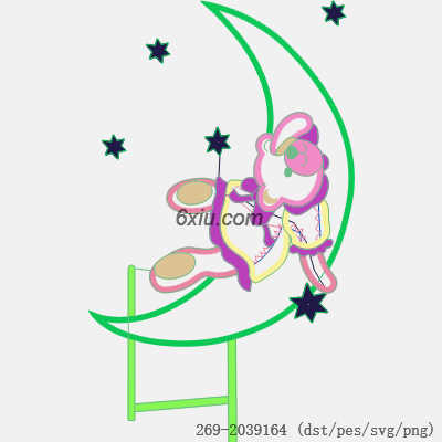 svg矢量绣花图下载