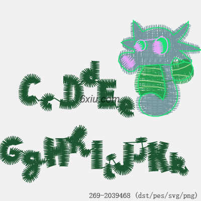 svg矢量绣花图下载
