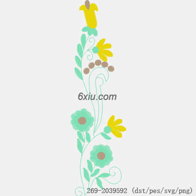 svg矢量绣花图下载