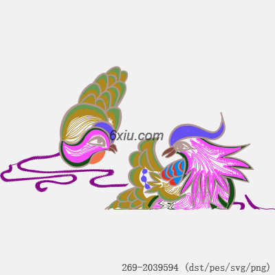 svg矢量绣花图下载