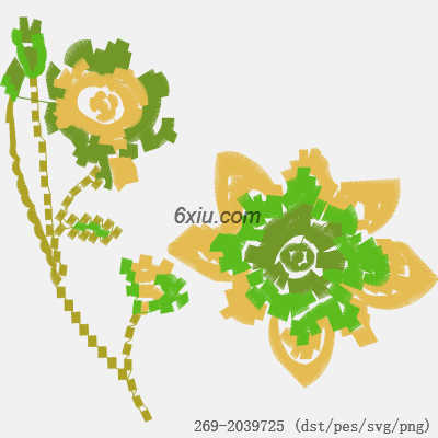 svg矢量绣花图下载