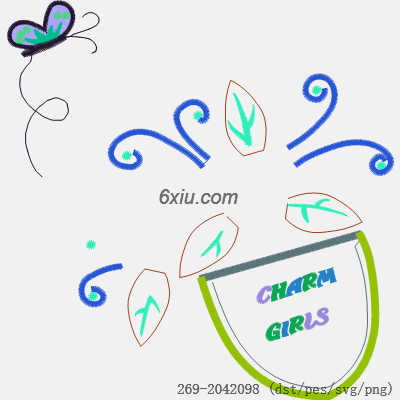 svg矢量绣花图下载